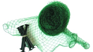 Сетка защита ГРИН ЭПЛ для пруда пластик w-4м L-5м зеленая