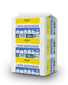 Торф верховой Фаско прессованный 100л