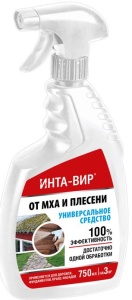 Средство от мха, плесени и лишайников Инта Вир 0,75л