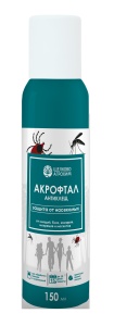 Репеллент от клещей Щелково Агрохим Акрофтал Антиклещ аэрозоль 150мл
