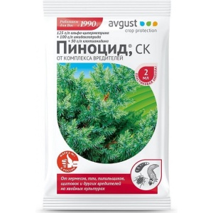 Инсектицид Август Пиноцид для хвойных культур комплексный 2мл