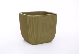 Горшок Фабио ВипСет с дренажной системой 4,7л оливковый арт.AMF-4,7-14