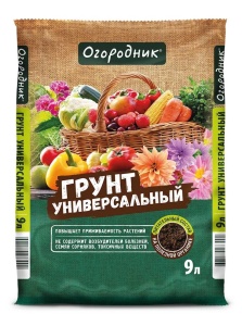 Грунт универсальный Огородник 9л