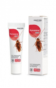 Инсектицид Август Кукарача от тараканов гель в тубе 30мл