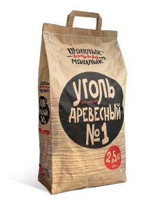 Уголь Шашлык-Машлык №1 для мангала и гриля древесный 2,5 кг