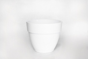 Горшок Лори ВипСет с дренажной системой 6,7л белый арт.AMV-6,7-01