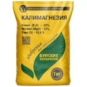 Удобрение сухое БХЗ Калимагнезия гранулированное минеральное 1 кг