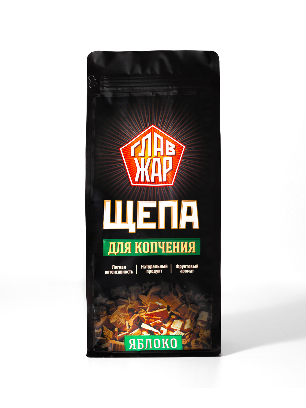 Щепа для копчения ГлавЖар яблоневая 700гр