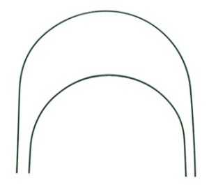 Дуги для парника металл в кембрике ПВХ D-1см, длина 3м (6шт)