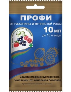 Фунгицид ЗАС Профи для ягодных от мучнистой росы и ржавчины 10 мл