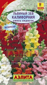 Семена цветов львиный зев Калифорния смесь окрасок ц/п 0,3г Аэлита