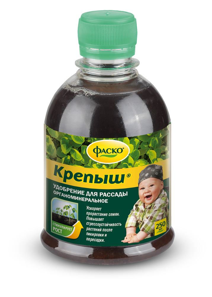 Удобрение жидкое Фаско Крепыш органоминеральное для рассады 250мл