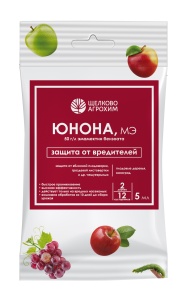 Инсектицид Щелково Агрохим Юнона для плодовых деревьев и винограда от чешуекрылых 5мл