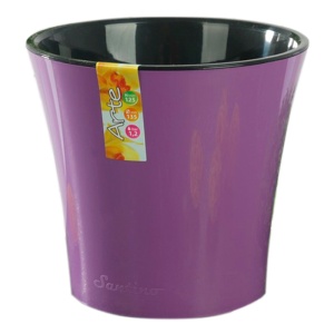 Кашпо Сантино Арте со вставкой пластик d22см h20см V5л аметист