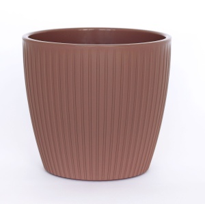 Кашпо ЭВИ ВипСет со вставкой пластик d-20см h-18см V-4,5л пудра