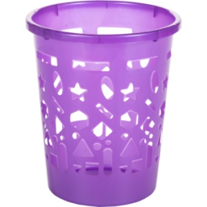 Корзина для бумаг РАДИАН перфорированная пластик 11л