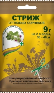 Гербицид ЗАС СТРИЖ сплошного действия 9г