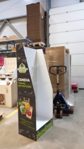 Стойка картонная для семян Тимирязевский питомник (Перекресток)