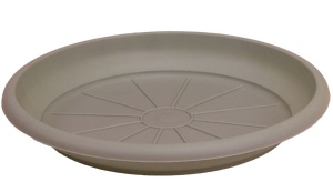 Поддон Сантино ТЕРРА для кашпо 1л пластик d12,5см шаде